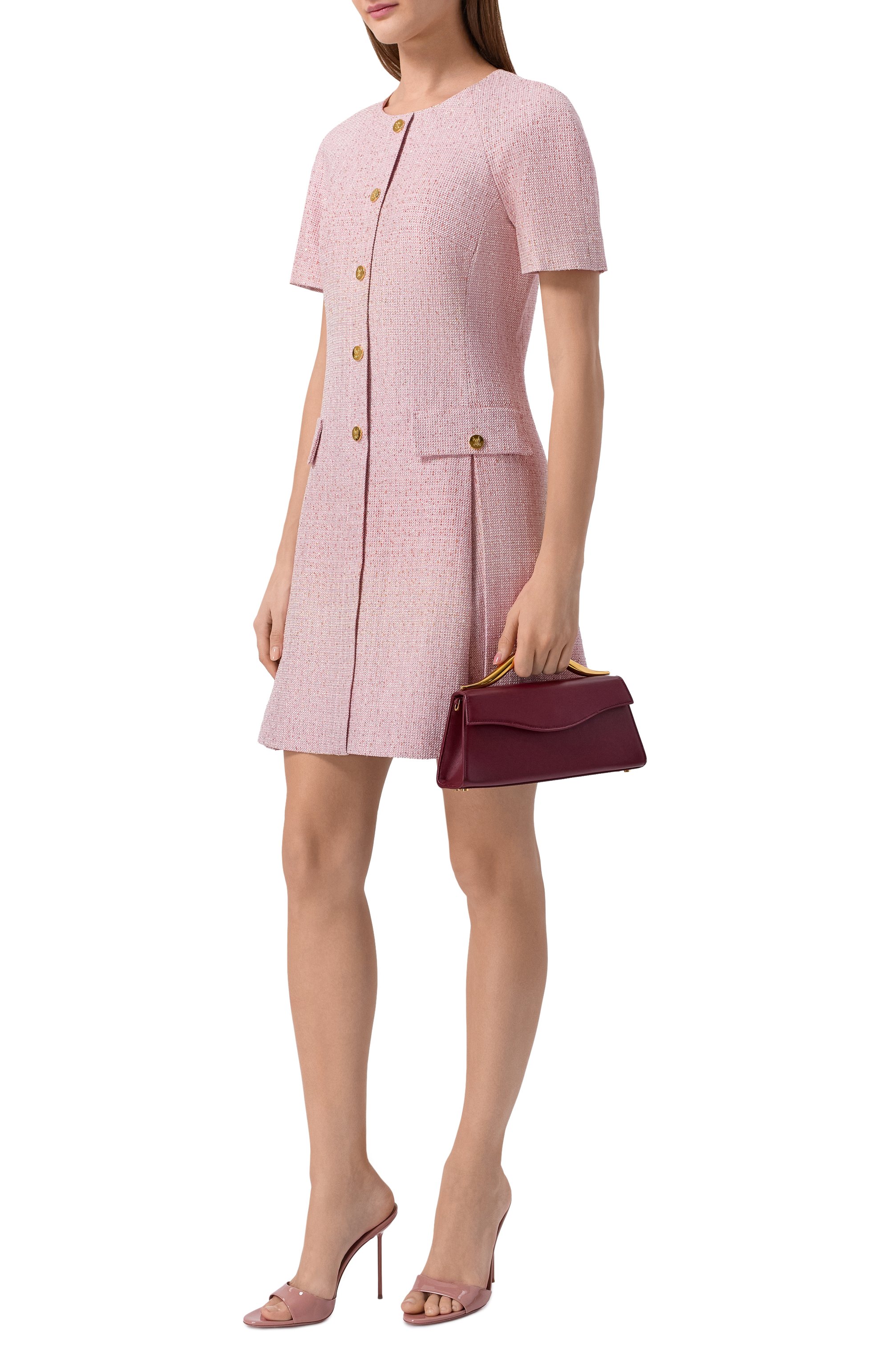 Сумка the petit wave ELIE SAAB бордового цвета по цене 214500 руб., арт. B0010NW26/NL006, фото 7 Сумка the petit wave ELIE SAAB, арт. B0010NW26/NL006, фото 7