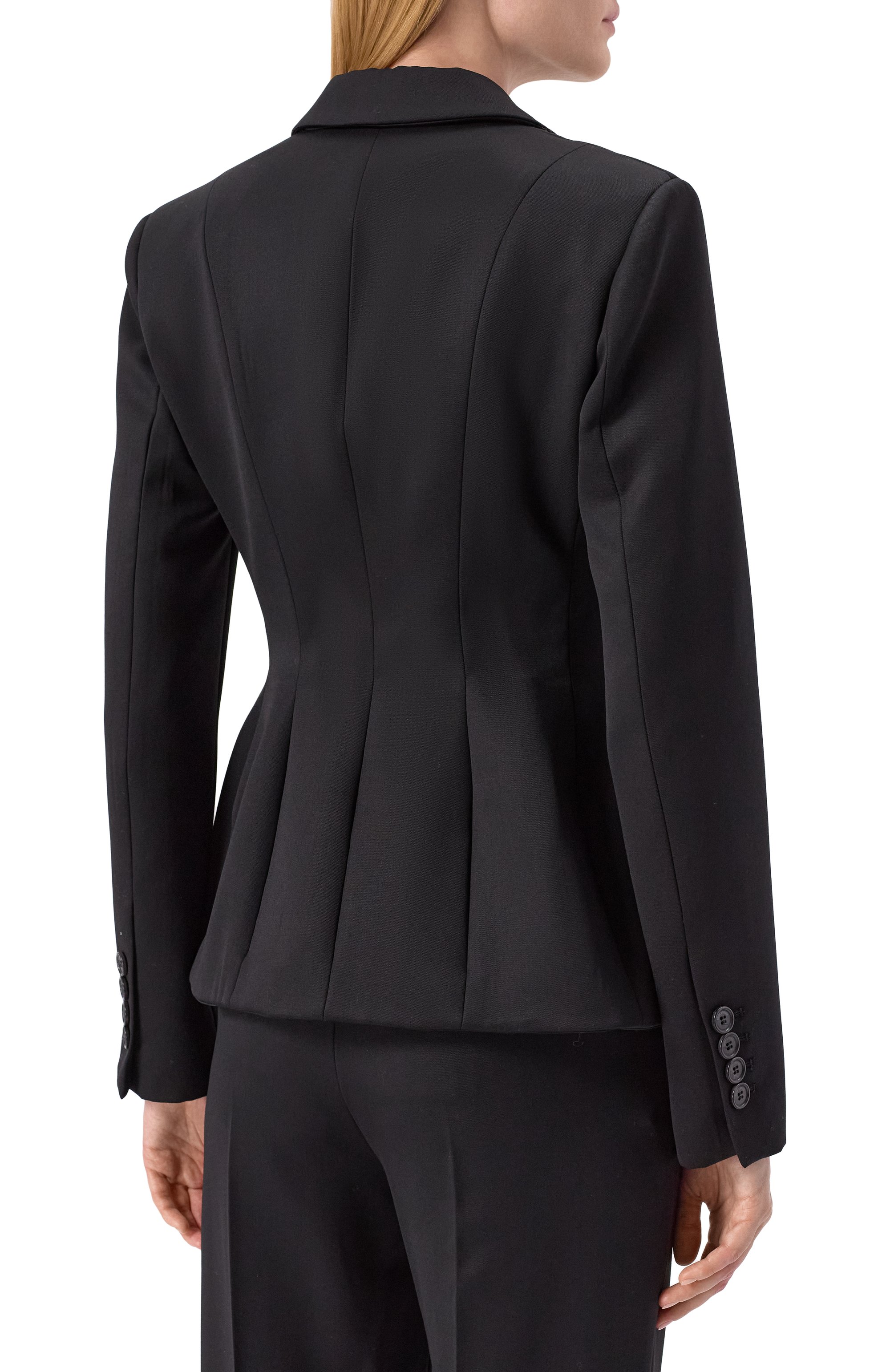 Шерстяной жакет GIUSEPPE DI MORABITO черного цвета по цене 115000 руб., арт. 04SSJA114 04410A, фото 4 Шерстяной жакет GIUSEPPE DI MORABITO, арт. 04SSJA114 04410A, фото 4