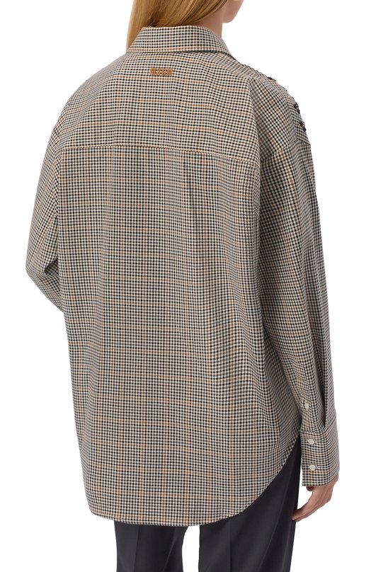 Рубашка MSGM 3941MDE20X/257619 Коричневый  3941MDE20X/257619 Фото 4