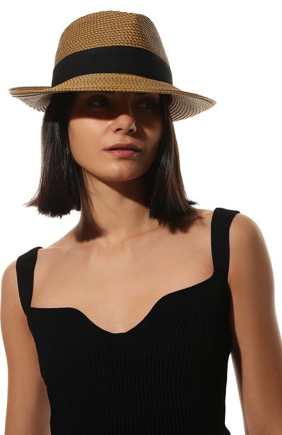 Шляпа ERIC JAVITS темно-бежевого цвета по цене 39950 руб., арт. 13582NABL, фото 2 Шляпа ERIC JAVITS, арт. 13582NABL, фото 2