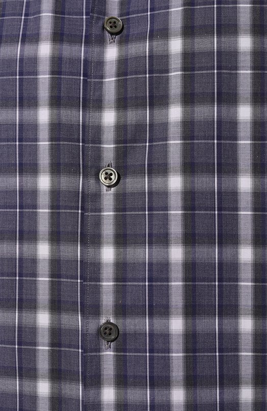 Хлопковая рубашка Zegna UCX02A6/SRF5 Фиолетовый  UCX02A6/SRF5 Фото 5