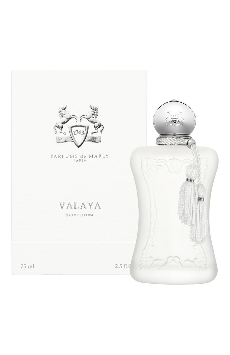 Парфюмерная вода valaya (75ml) PARFUMS DE MARLY бесцветного цвета, арт. 3700578503046 | Фото 2 (Тип продукта - парфюмерия: Парфюмерная вода; Региональные ограничения белый список (Axapta Mercury): Не проставлено; Тип аромата: Цветочный, Фруктовый; Нос: Не проставлено; Ограничения доставки: flammable)