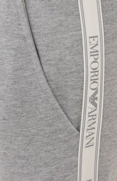 Джоггеры EMPORIO ARMANI серого цвета по цене 11300 руб., арт. 164508/1A250, фото 5 Джоггеры EMPORIO ARMANI, арт. 164508/1A250, фото 5