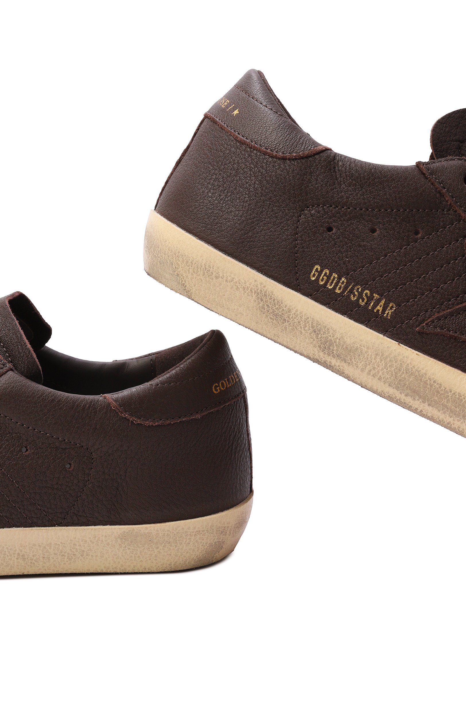 Кожаные кеды super-star GOLDEN GOOSE DELUXE BRAND, арт. GWF00101.F008887, фото 7