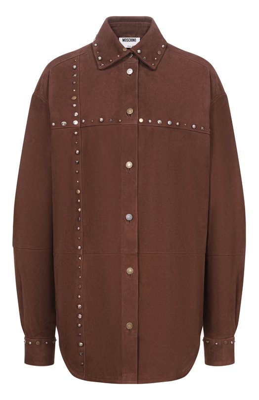 Замшевая рубашка Moschino A3702/0572 Коричневый A3702/0572