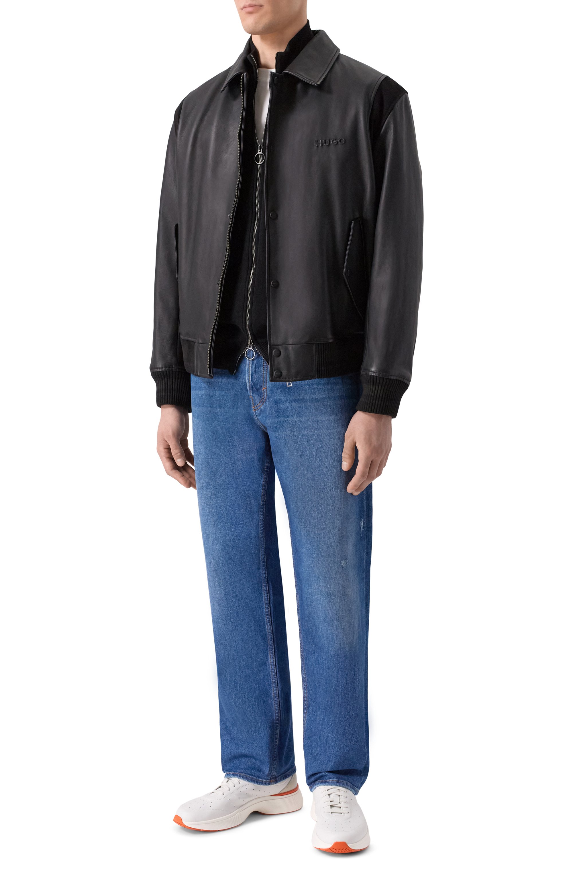 Кожаные кроссовки bounce SANTONI, арт. MBBG22070BART0IL, фото 2