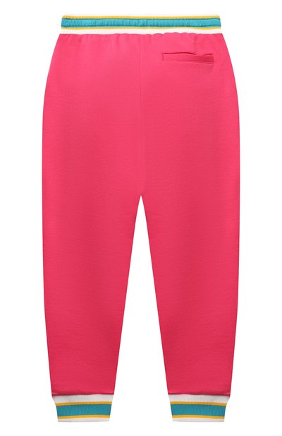 Хлопковые джоггеры DOLCE & GABBANA фуксия цвета по цене 42900 руб., арт. L5JP8R/G7CGJ/8-14, фото 2 Хлопковые джоггеры DOLCE & GABBANA, арт. L5JP8R/G7CGJ/8-14, фото 2