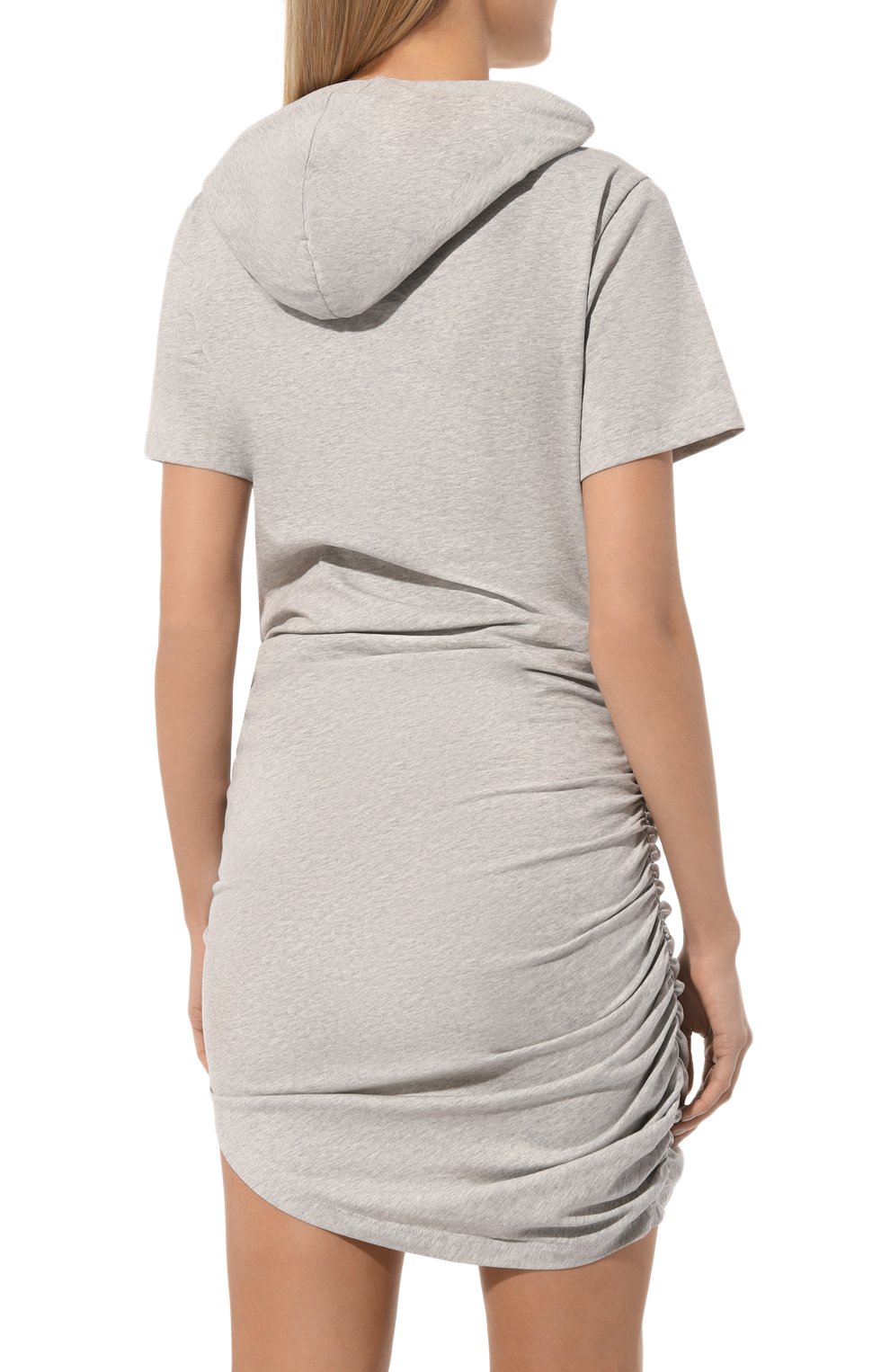 Хлопковое платье GIUSEPPE DI MORABITO серого цвета по цене 35150 руб., арт. 02PSDR356 02295, фото 4 Хлопковое платье GIUSEPPE DI MORABITO, арт. 02PSDR356 02295, фото 4