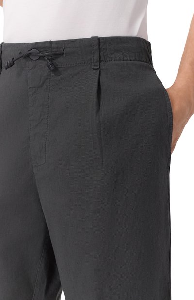 Шорты из хлопка и льна TRANSIT, арт. CFUTRZE142, фото 5