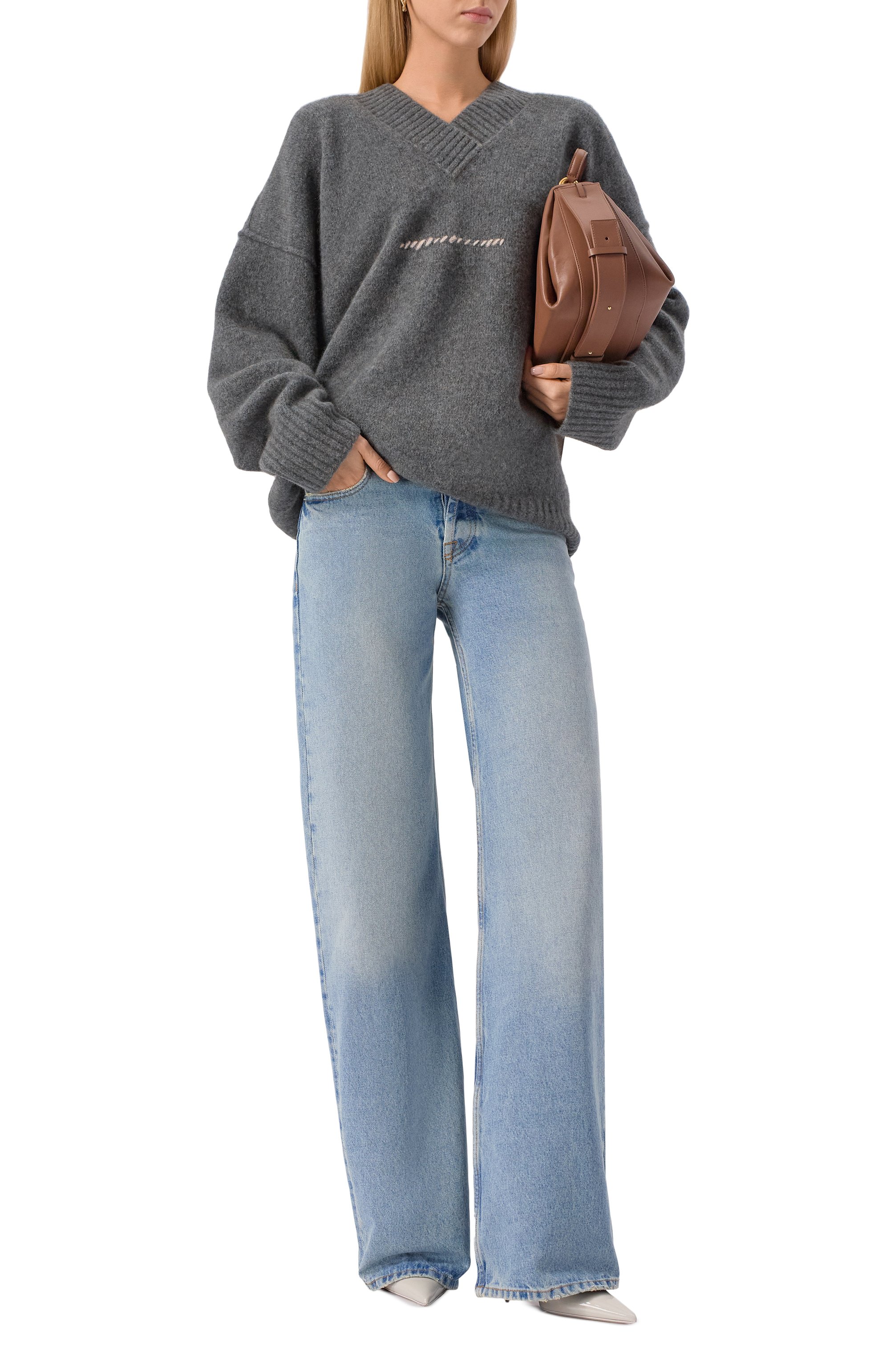 Шерстяной пуловер ISABEL BENENATO, арт. UK03F25, фото 2