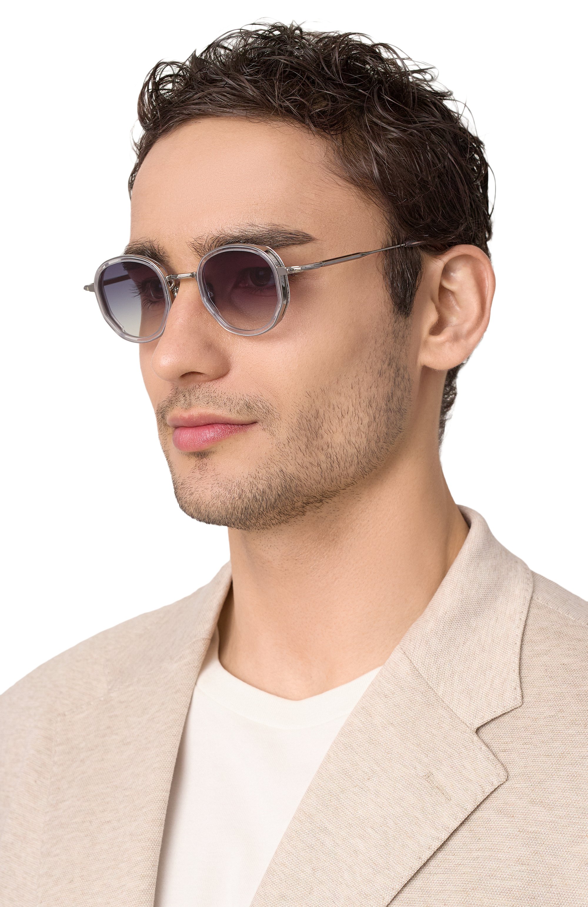 Солнцезащитные очки JOHN DALIA прозрачного цвета по цене 71950 руб., арт. GINA C184, фото 2 Солнцезащитные очки JOHN DALIA, арт. GINA C184, фото 2