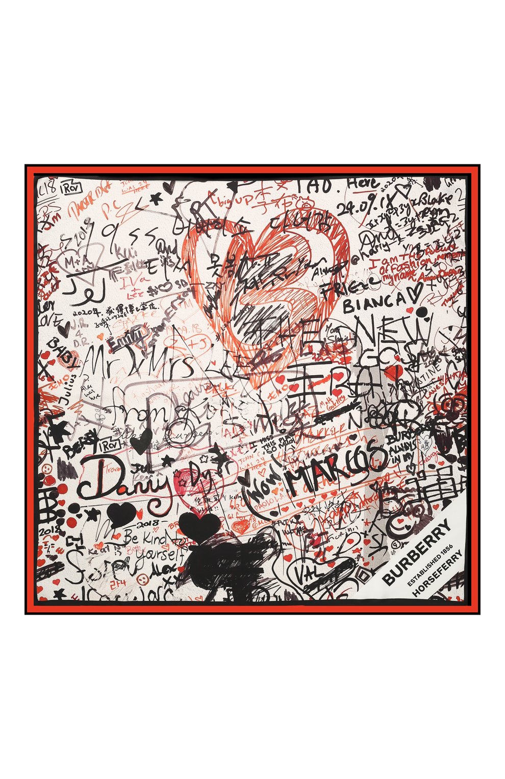 Шелковый платок BURBERRY, арт. 8025577, фото 3