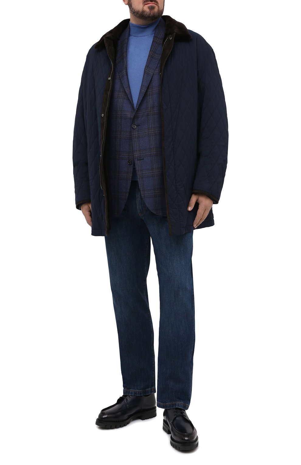 Куртка из шерсти и шелка с меховой подкладкой BRIONI, арт. SFP90L/09A20, фото 2