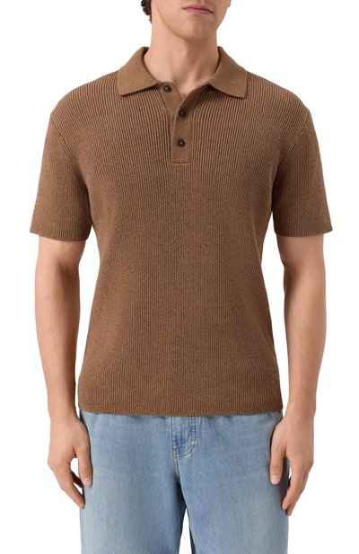 Поло изо льна и хлопка 12 STOREEZ, арт. 132838, фото 3