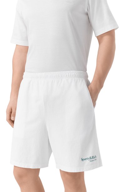Хлопковые шорты SPORTY AND RICH, арт. SH039621425WH01, фото 3