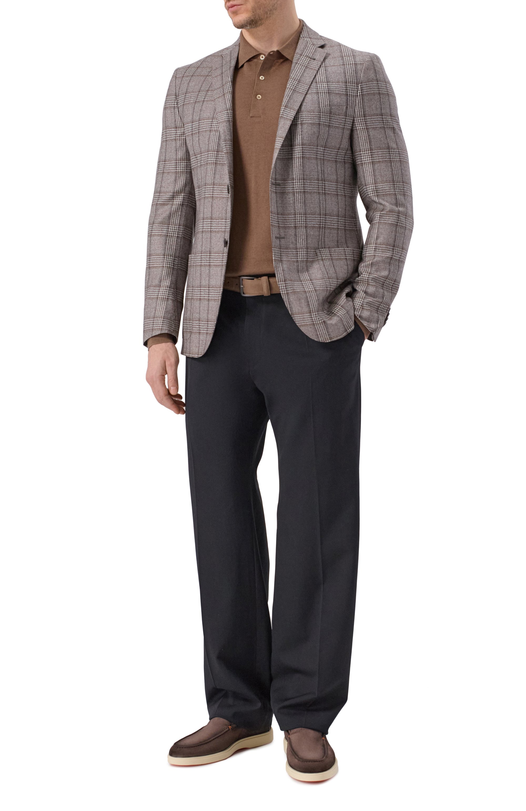 Замшевые лоферы detroit SANTONI, арт. MGDG17824TICBGEX, фото 2