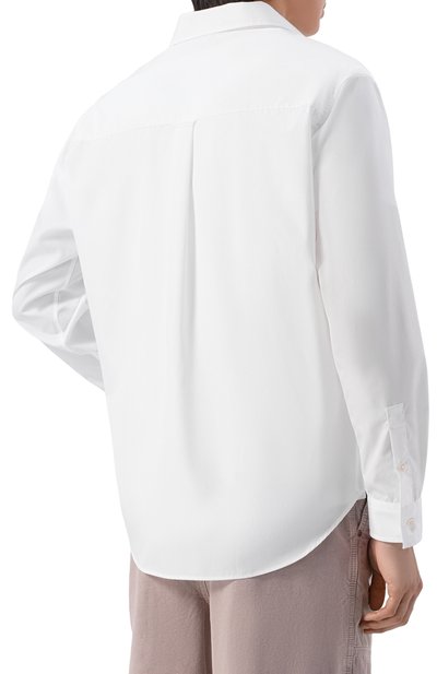 Хлопковая рубашка PALM ANGELS белого цвета по цене 29300 руб., арт. PMGE04KS26FAB001, фото 4 Хлопковая рубашка PALM ANGELS, арт. PMGE04KS26FAB001, фото 4