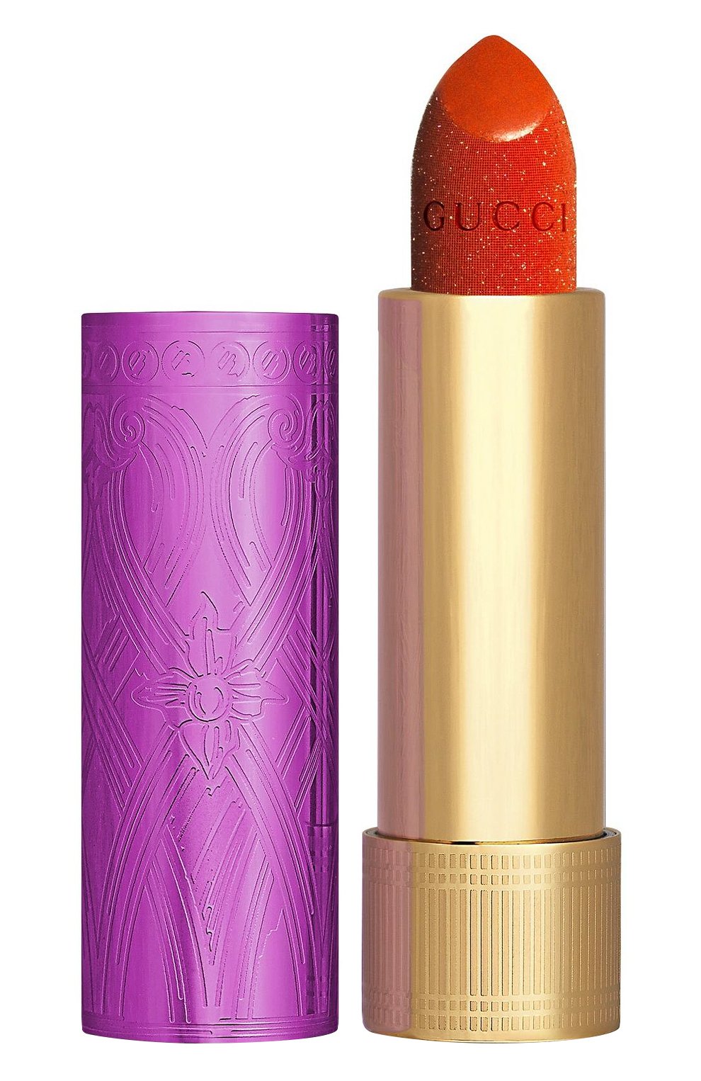 Губная помада-глиттер, оттенок 302 agatha orange GUCCI, арт. 3616301780724, фото 1