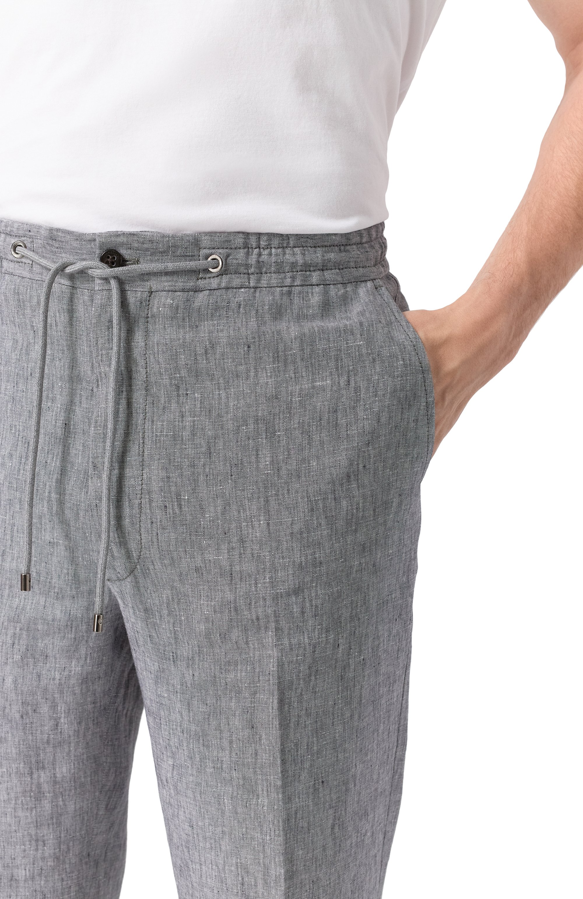 Льняные брюки CORNELIANI, арт. 254L27-2514159, фото 5