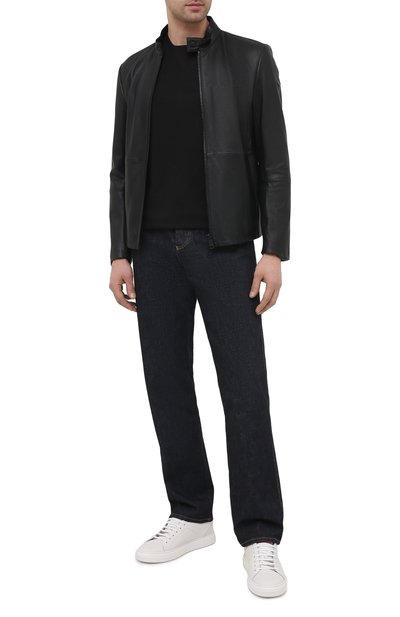 Кожаная куртка EMPORIO ARMANI, арт. 01B50P/01P50, фото 2