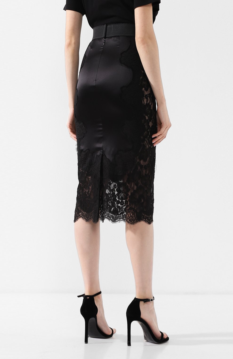 Юбка-карандаш с кружевной отделкой DOLCE & GABBANA, арт. F4BHCT/FURAG, фото 4