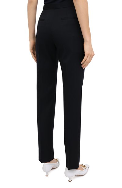 Шерстяные брюки JIL SANDER темно-синего цвета по цене 86800 руб., арт. JSPR301900-WR202500, фото 4 Шерстяные брюки JIL SANDER, арт. JSPR301900-WR202500, фото 4