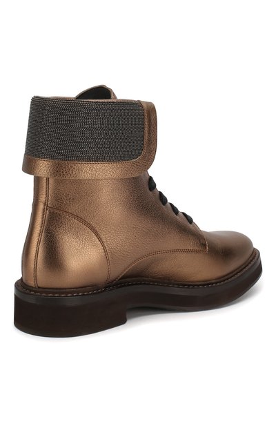 Кожаные ботинки BRUNELLO CUCINELLI, арт. MZMEG1610, фото 4