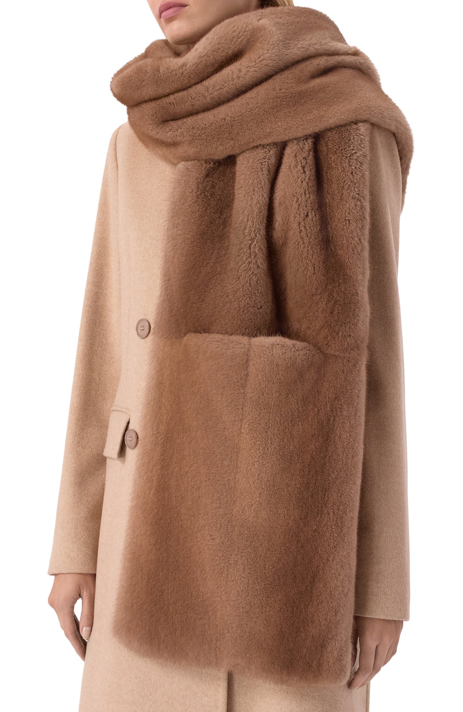 Шарф из норки MVST, арт. MSC04-MINK-PASTEL, фото 2