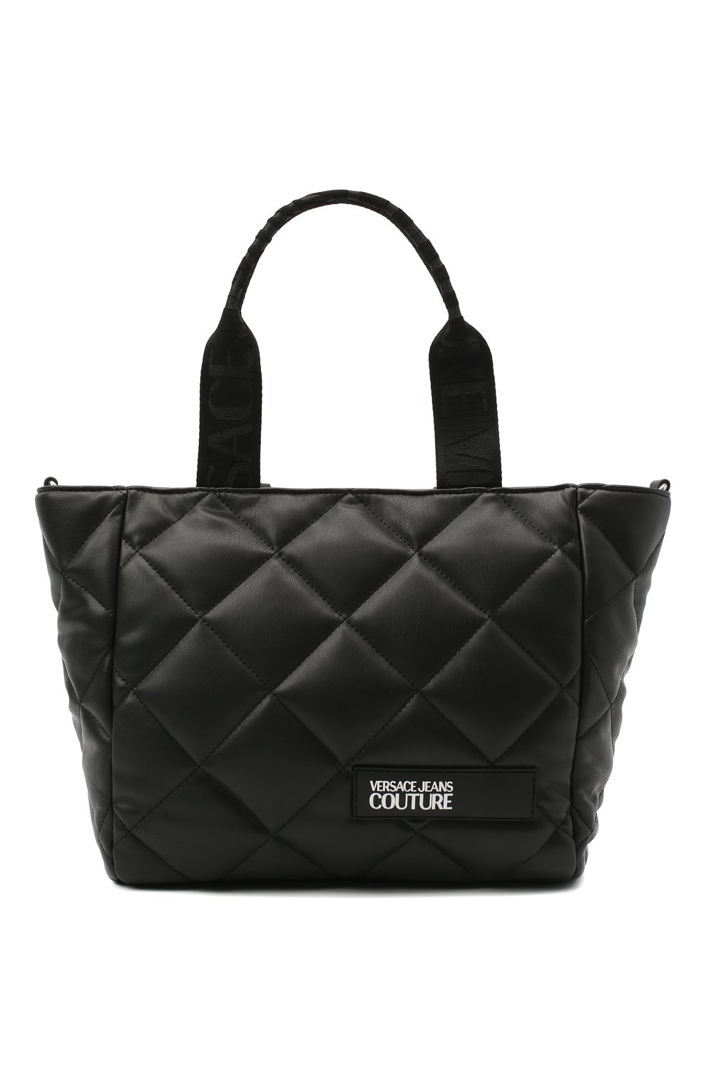 Сумка VERSACE JEANS COUTURE черного цвета по цене 21600 руб., арт. E1VZBBL6-LINEA L DIS . 6/71731, фото 1 Сумка VERSACE JEANS COUTURE, арт. E1VZBBL6-LINEA L DIS . 6/71731, фото 1