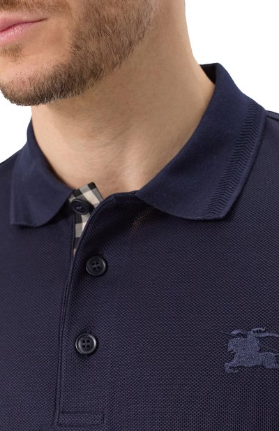 Хлопковое поло BURBERRY, арт. 8099165, фото 5