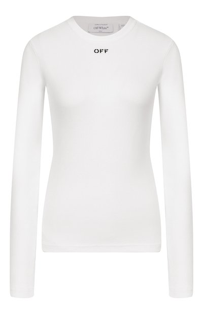 Женская хлопковый лонгслив OFF-WHITE, арт. 0WAD136S26JER001