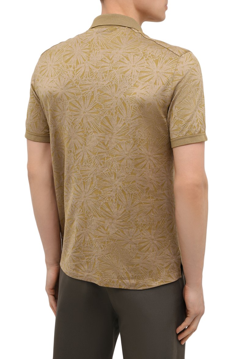Поло из хлопка и шелка ZEGNA, арт. UW369/746, фото 1