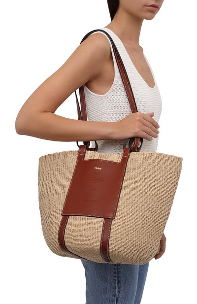 Сумка-тоут woody CHLOÉ, арт. CHC21AS390F11, фото 5