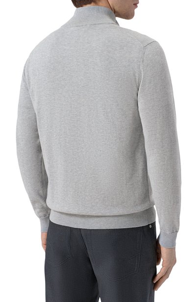 Хлопковый кардиган ANDREA CAMPAGNA серого цвета по цене 42350 руб., арт. M5425-1007, фото 4 Хлопковый кардиган ANDREA CAMPAGNA, арт. M5425-1007, фото 4