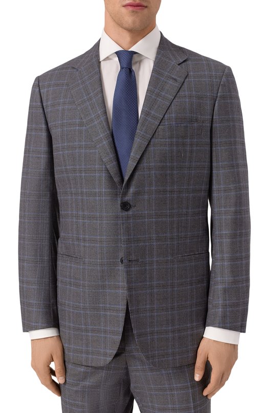 Шелковый галстук Canali 18/HJ04376 Синий  18/HJ04376 Фото 2