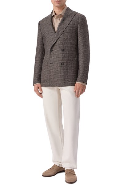 Шерстяной пиджак CORNELIANI коричневого цвета по цене 128500 руб., арт. 28X009/2A16360, фото 2 Шерстяной пиджак CORNELIANI, арт. 28X009/2A16360, фото 2