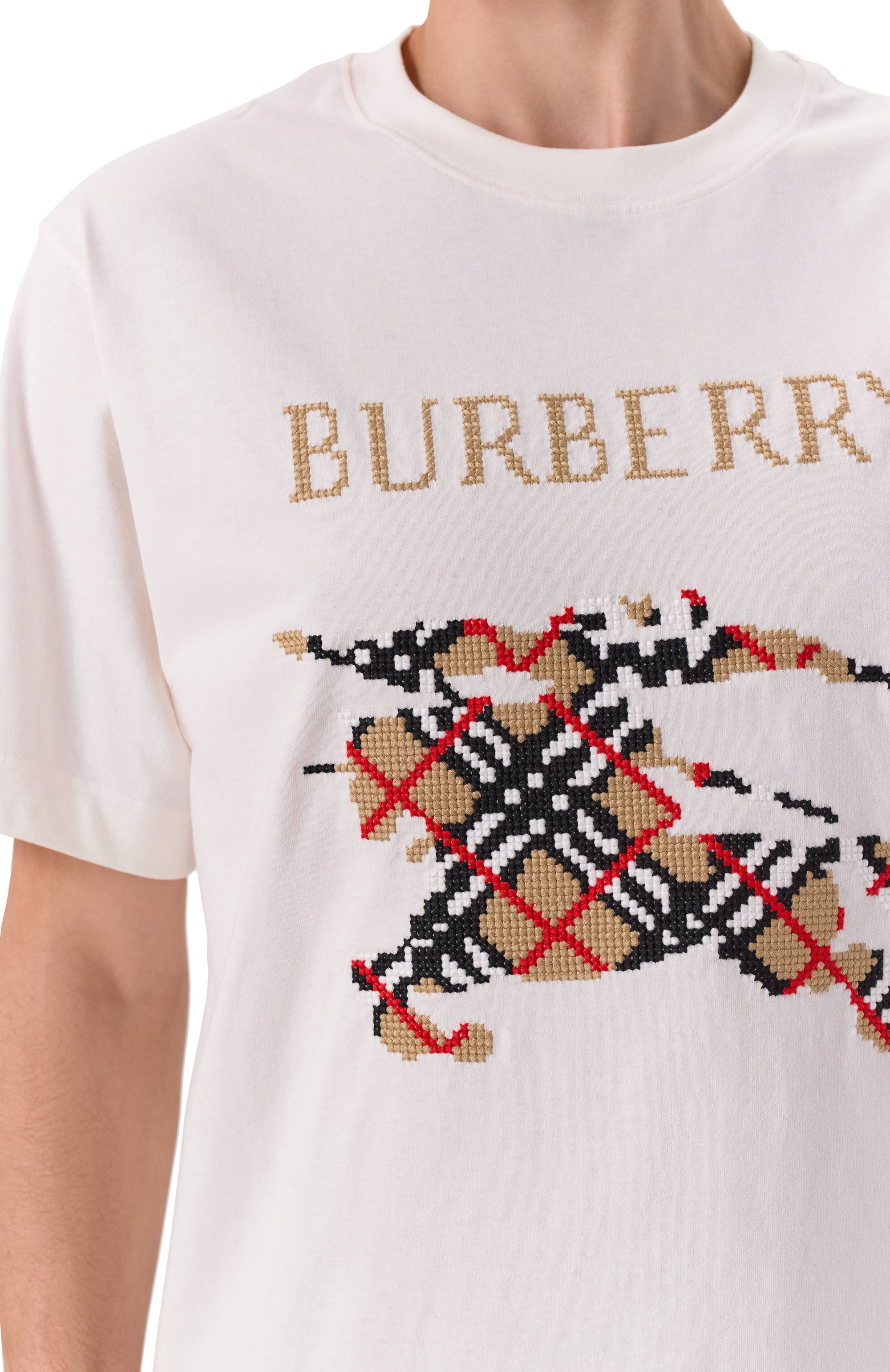 Хлопковая футболка BURBERRY, арт. 8110116, фото 5