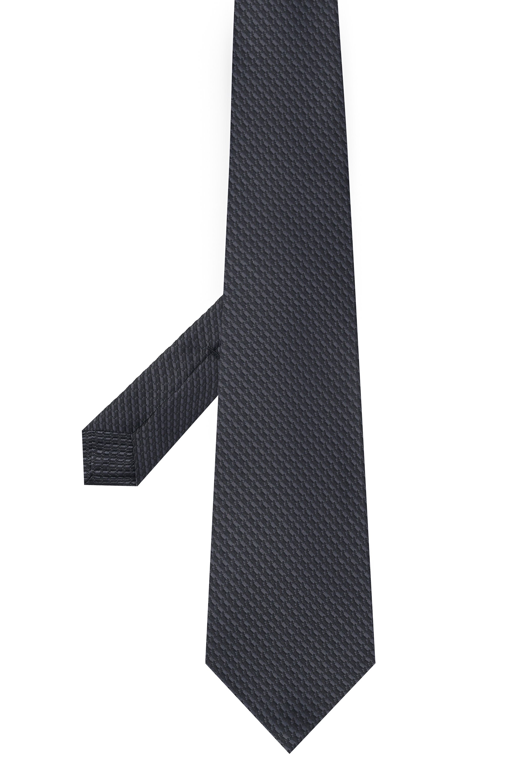 Шелковый галстук KITON черного цвета по цене 39950 руб., арт. UCRVKLC07L63, фото 3 Шелковый галстук KITON, арт. UCRVKLC07L63, фото 3