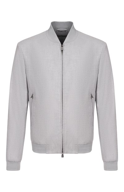 Мужской бомбер из шелка и шерсти CORNELIANI, арт. 27L588/2718266
