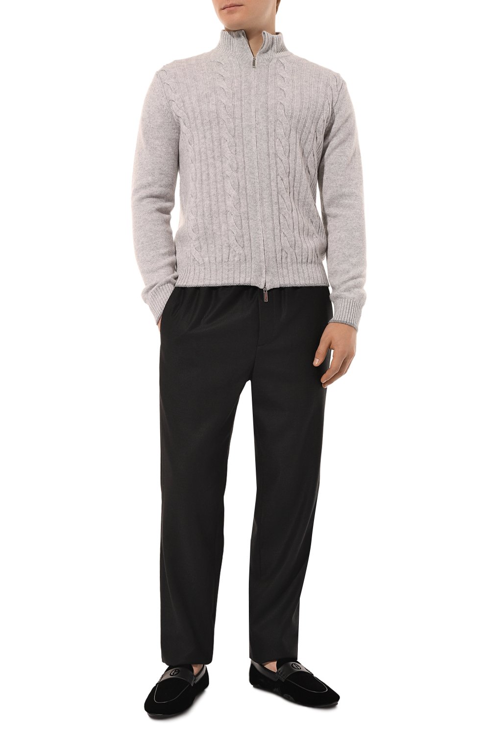 Текстильные лоферы GIORGIO ARMANI, арт. X2B127/XR268, фото 2