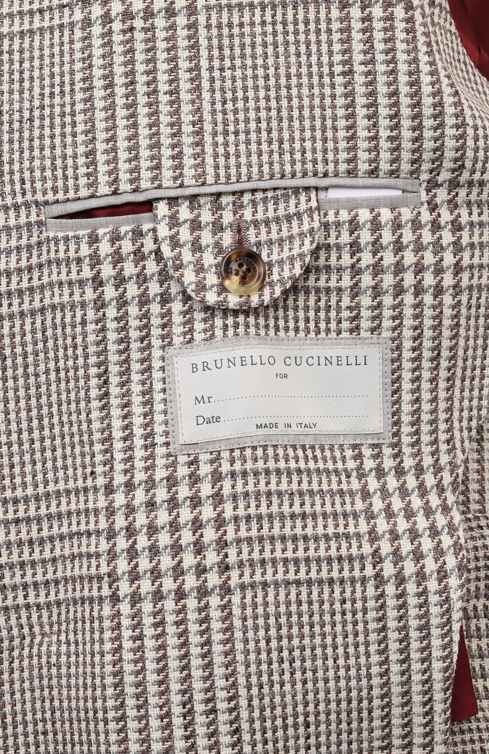 Пиджак изо льна и шерсти BRUNELLO CUCINELLI, арт. MG4977BPDE, фото 8