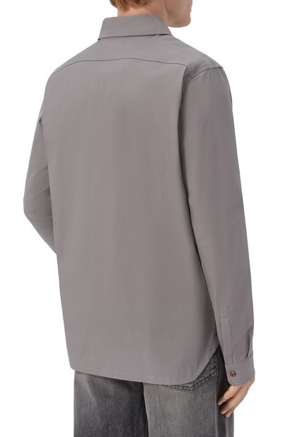 Хлопковая куртка-рубашка RICK OWENS, арт. RU02F4291/TE, фото 4