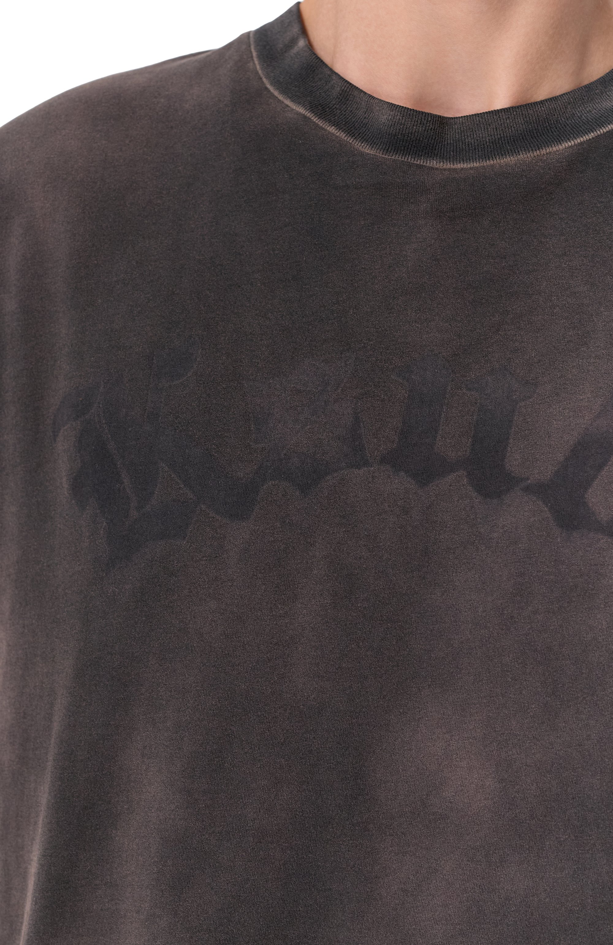 Хлопковая футболка KSUBI темно-серого цвета по цене 18600 руб., арт. MSP26TE022, фото 5 Хлопковая футболка KSUBI, арт. MSP26TE022, фото 5