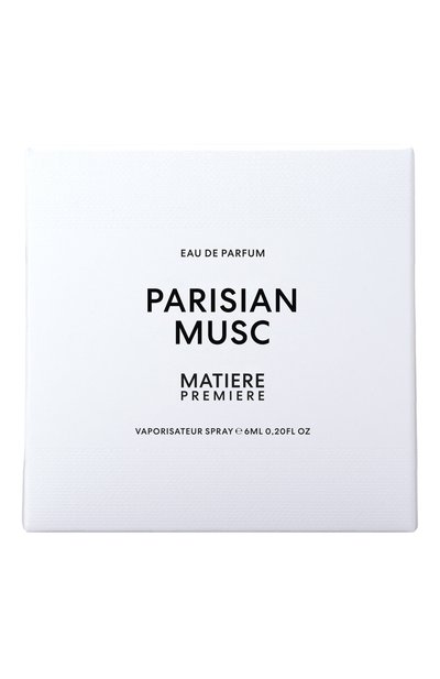Парфюмерная вода parisian musc (6ml) MATIERE PREMIERE, арт. 3770007317247, фото 4
