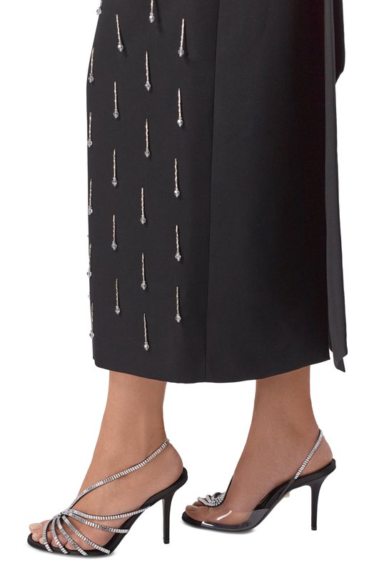 Атласные босоножки Star Xtal 95 Alevi Milano L26SC014.R.0222997/SATIN Чёрный  L26SC014.R.0222997/SATIN Фото 2