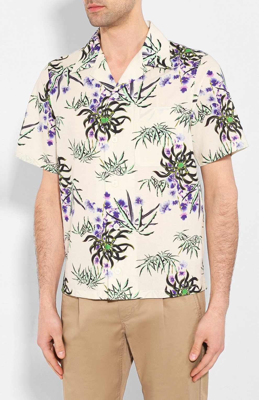 Рубашка из смеси хлопка и льна KENZO, арт. FA55CH5291LI, фото 3