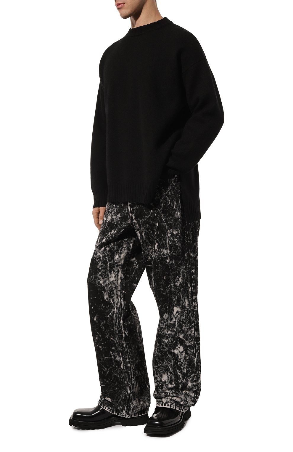 Шерстяной свитер JIL SANDER черного цвета по цене 81900 руб., арт. J21GP0003/J14506, фото 2 Шерстяной свитер JIL SANDER, арт. J21GP0003/J14506, фото 2