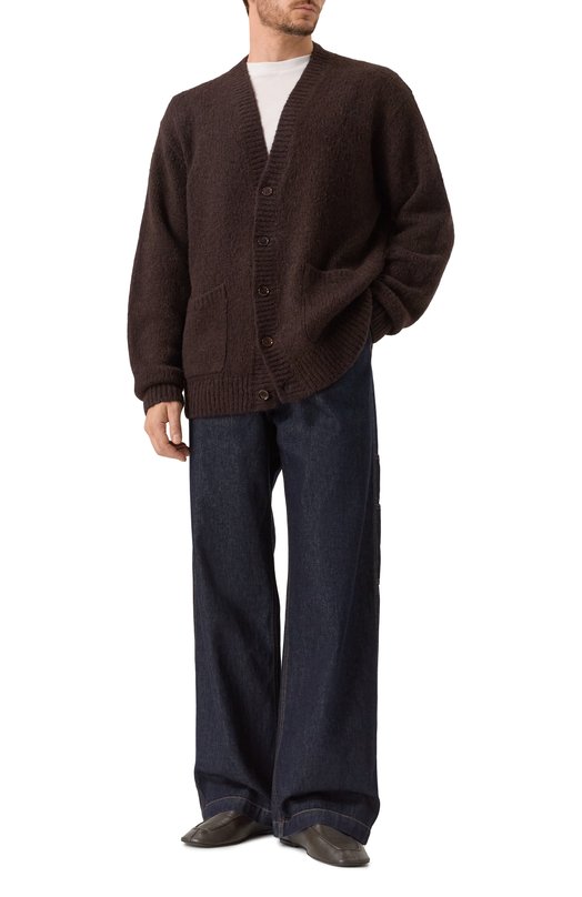 Шерстяной кардиган Dries Van Noten 021224-2709-704 Коричневый  021224-2709-704 Фото 2