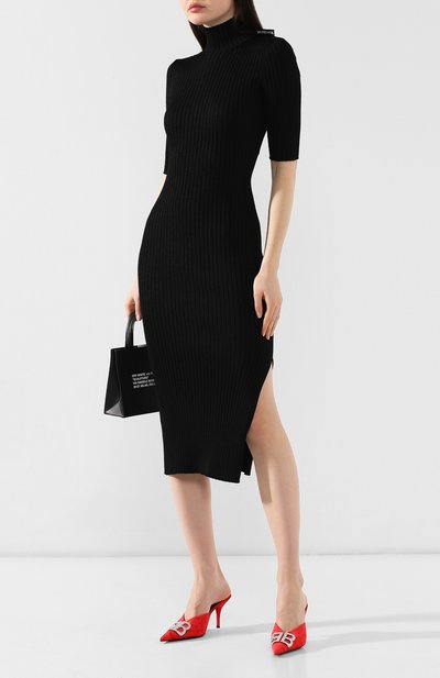 Платье-миди BALENCIAGA черного цвета по цене 78500 руб., арт. 576314/T5112, фото 2 Платье-миди BALENCIAGA, арт. 576314/T5112, фото 2