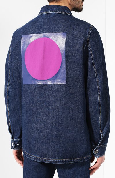 Джинсовая куртка KENZO темно-синего цвета по цене 54250 руб., арт. 50U5012FB, фото 4 Джинсовая куртка KENZO, арт. 50U5012FB, фото 4